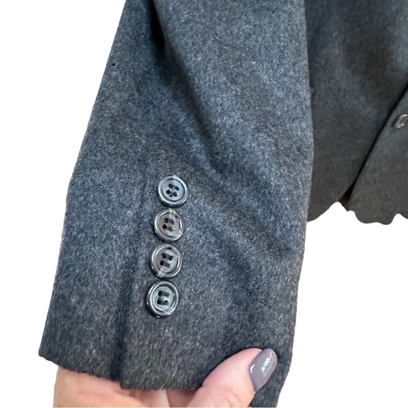 J. Crew Blazer Jacket Sport Coat 2 Button Wool Cashmere Gray Office Preppy 42R - Picture 5 of 11